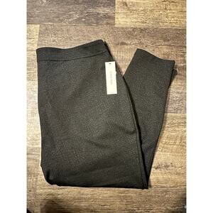 Calvin Klein Women's Dark Gray Solid Stretch Textured Slim Leg Pants Size 3X NWT